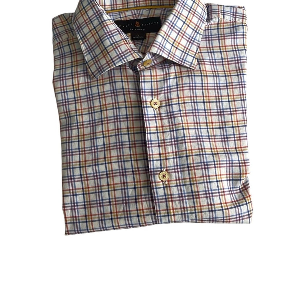 Robert Talbott Blue And Red Casual Button Down Sh… - image 2